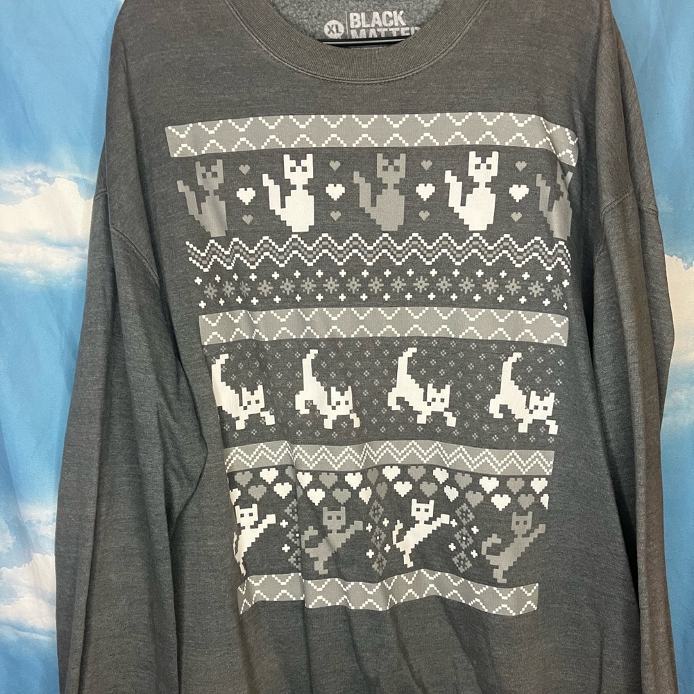 Kitty cat Christmas sweater